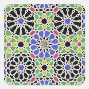 Sticker Carré Trottoir de mosaïque dans le vestiaire du sultan
