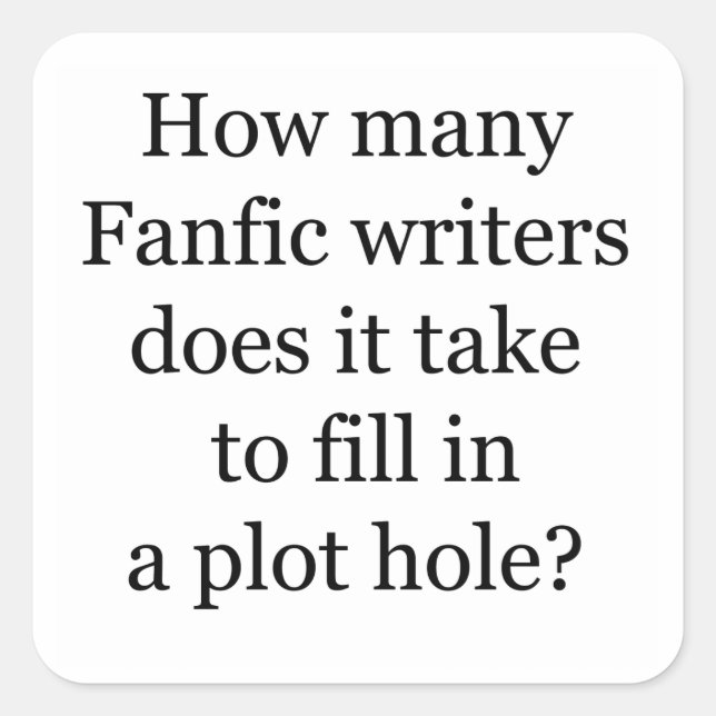 Sticker Carré Trou de tracé (Devant)