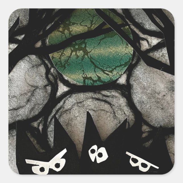 Sticker Carré Trouble (Devant)