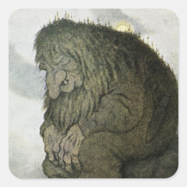 Sticker Carré TROUILLE en repos (Devant)