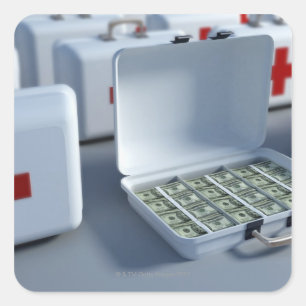 Sticker Carré Trousse de premiers soins