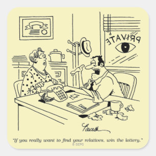 Sticker Carré Trouver des parents