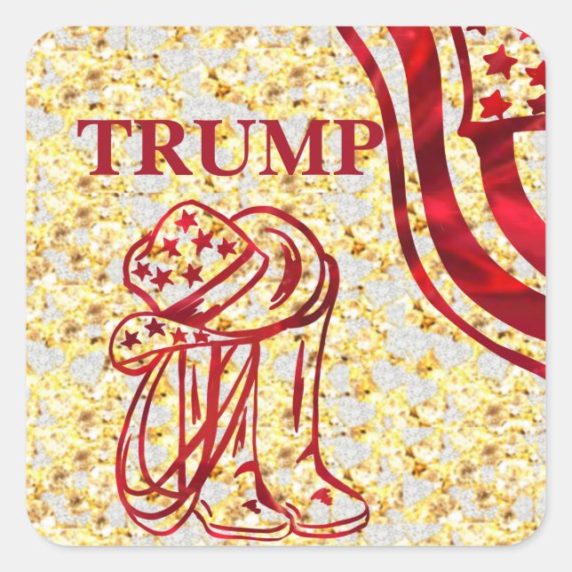 STICKER CARRÉ TRUMP (Devant)
