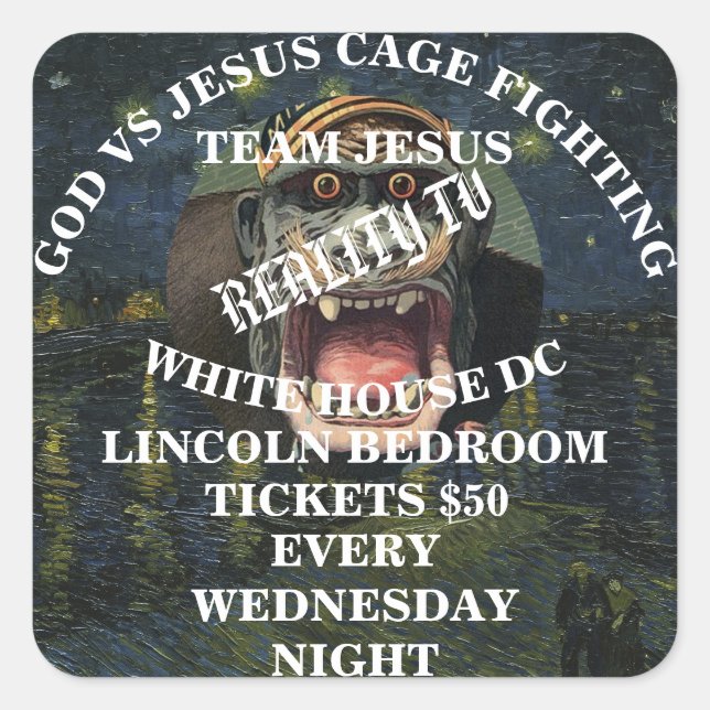 Sticker Carré Trump (Devant)