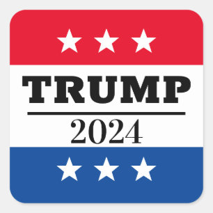 STICKER CARRÉ TRUMP 2024