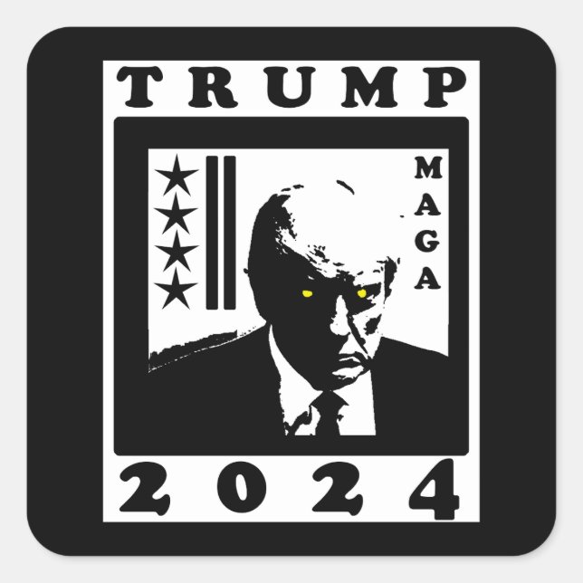 STICKER CARRÉ TRUMP 2024 (Devant)