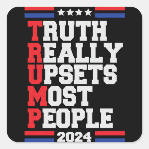 Sticker Carré Trump 2024
