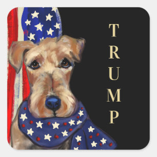 STICKER CARRÉ TRUMP 2024