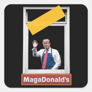 Sticker Carré Trump 2024 de MAGADonald