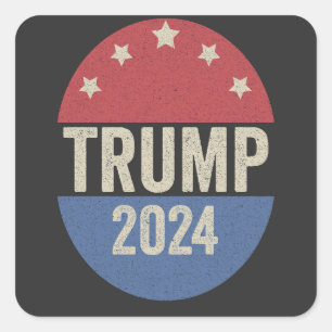 Sticker Carré Trump 2024 Voter à nouveau drôle d'élection Trump