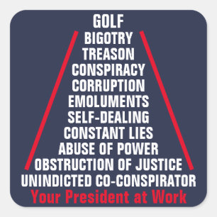 Sticker Carré Trump Aug