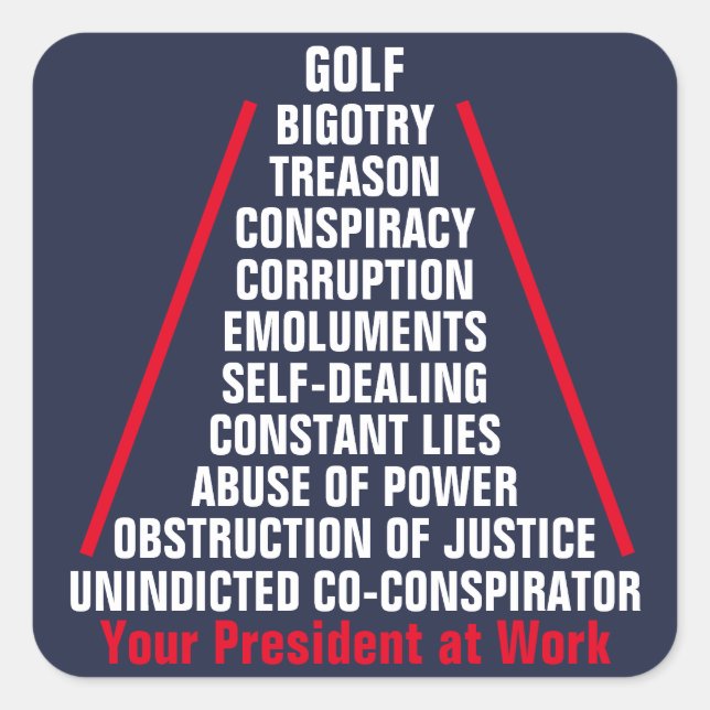 Sticker Carré Trump Aug (Devant)