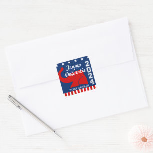STICKER CARRÉ TRUMP DESANTIS 2024 BIBLICAL