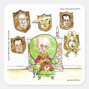 Sticker Carré Trump Est Poutine Sur La Ritz Cadeaux