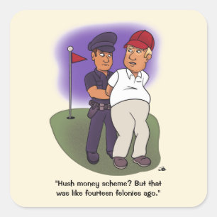 Sticker Carré Trump Felonies