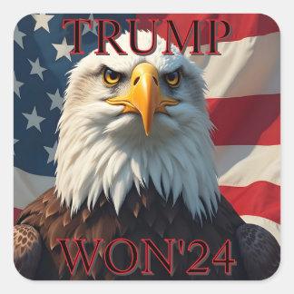 STICKER CARRÉ TRUMP GAGNE 2024