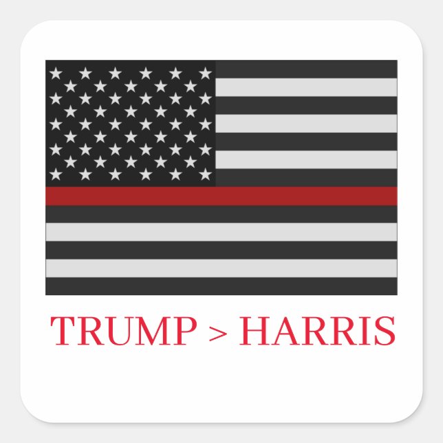 STICKER CARRÉ TRUMP > HARRIS (Devant)