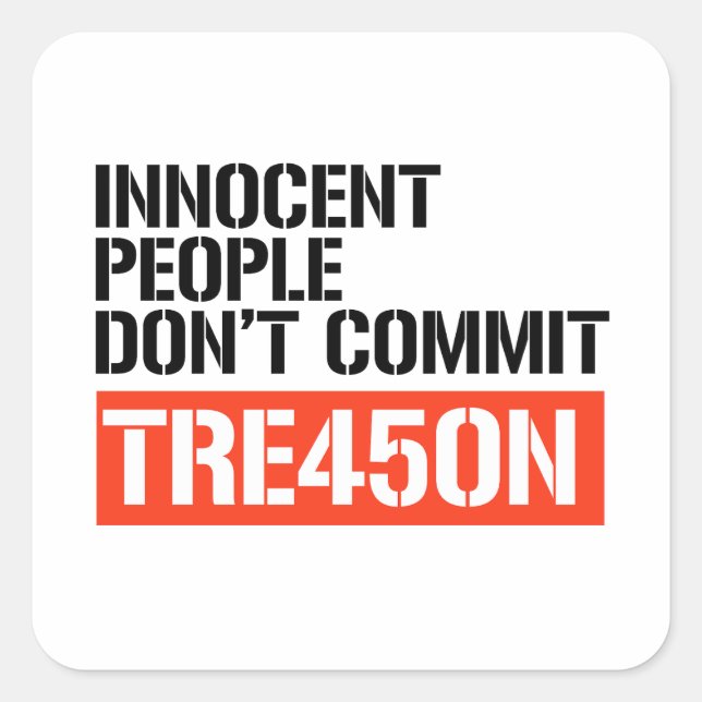 Sticker Carré Trump TRE45ON (Devant)