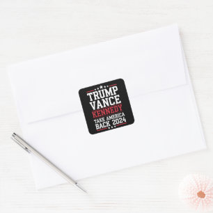 Sticker Carré Trump Vance Kennedy Reprenez l'Amérique Encore Une
