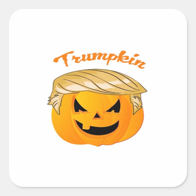Sticker Carré Trumpkin Classic - Parodie politique (Devant)