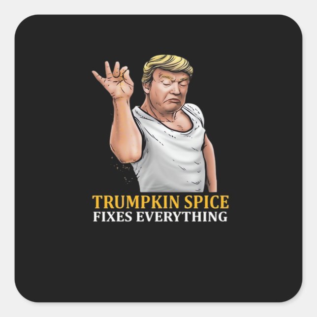 Sticker Carré Trumpkin Spice Fixe Tout (Devant)