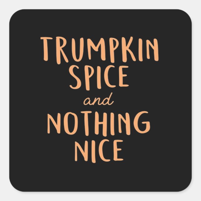 Sticker Carré Trumpkin Spice Nice (Devant)
