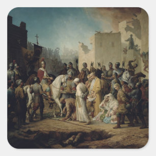 Sticker Carré Tsar Ivan IV conquérant Kazan en 1552, 1894