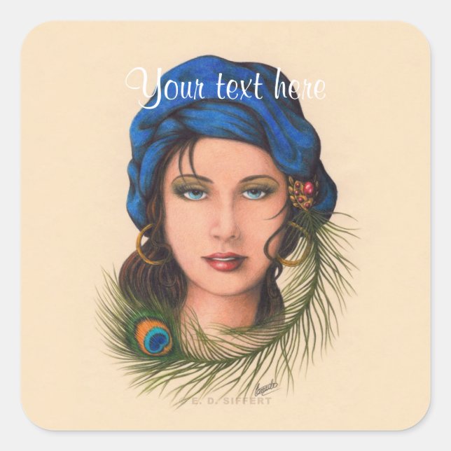 Sticker Carré Tsigante (Devant)