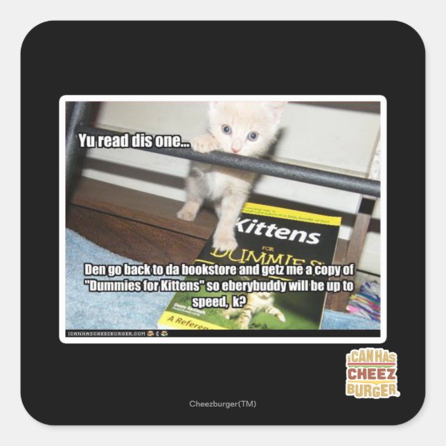 Sticker Carré Tu es rouge, dis-en un. (Devant)