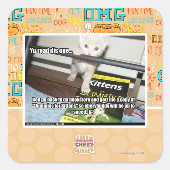 Sticker Carré Tu es rouge, dis-en un. (Devant)