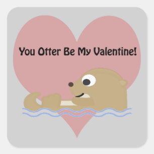 Sticker Carré Tu Veux Être Ma Saint-Valentin