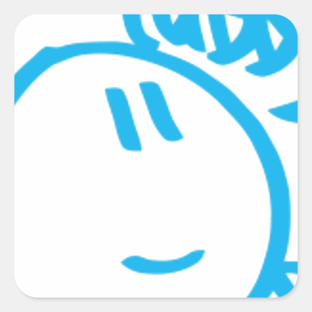 Sticker Carré tubby1 (Devant)