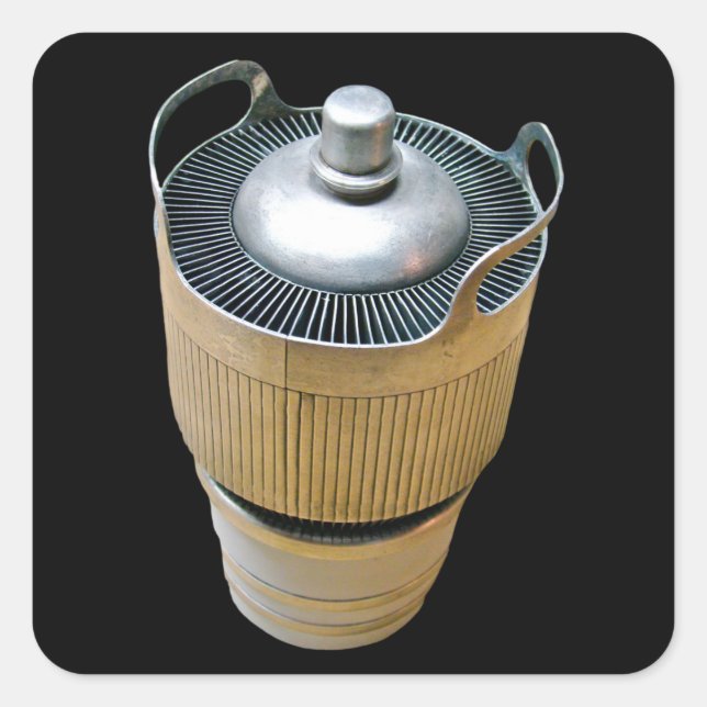 Sticker Carré Tube vide à transmission haute puissance (Devant)