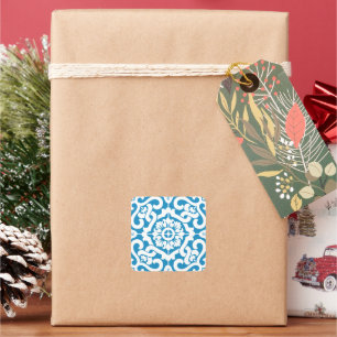 Sticker Carré Tuiles bleues portugaises 1