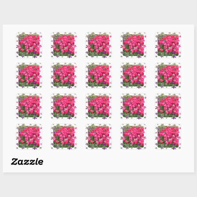 Sticker Carré Tulip (Feuille)