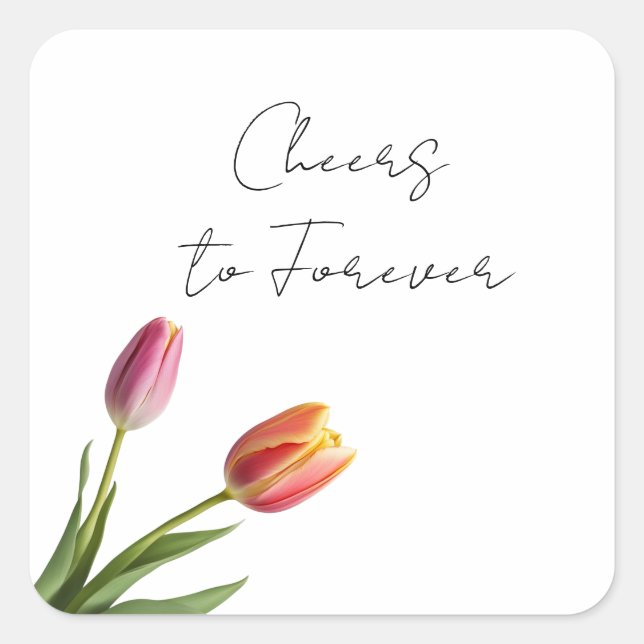 Sticker Carré Tulip Tango (Devant)