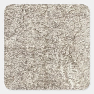 Sticker Carré Tulle, Pompadour