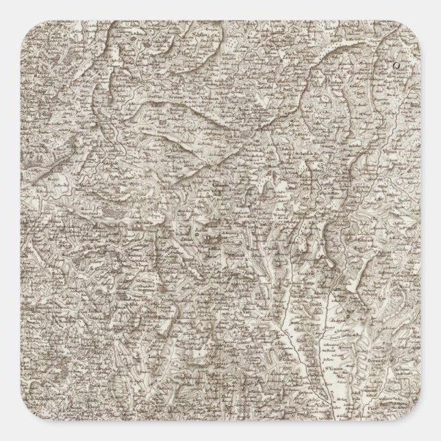 Sticker Carré Tulle, Pompadour (Devant)