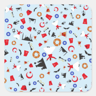 Sticker Carré Turkish Delight - Articles turcs du pays