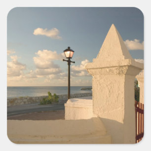 Sticker Carré Turks and Caicos, île de Grand Turk, Cockburn