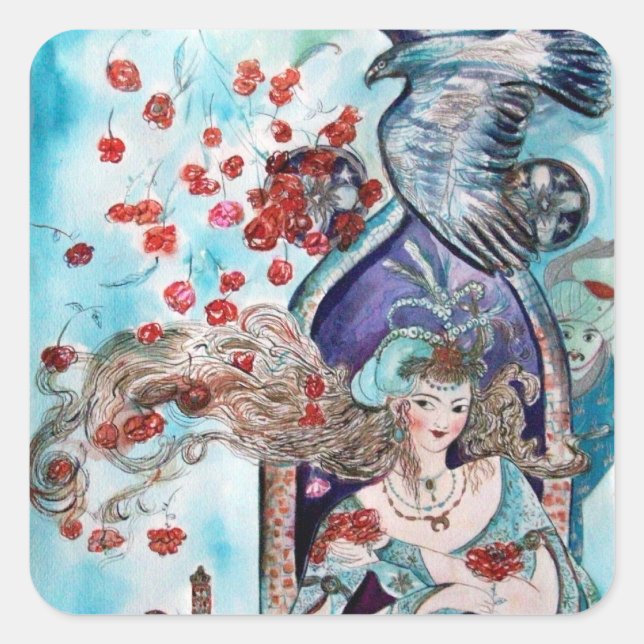 STICKER CARRÉ TURQUE FAIRY TAIL (Devant)