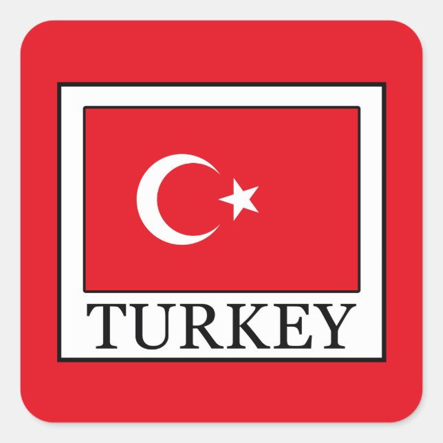 Sticker Carré Turquie (Devant)