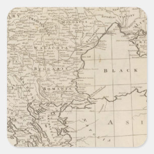 Sticker Carré Turquie, en Europe et en Hongrie