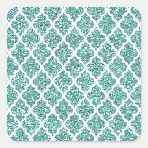 Sticker Carré Turquoise
