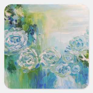 Sticker Carré Turquoise Dream