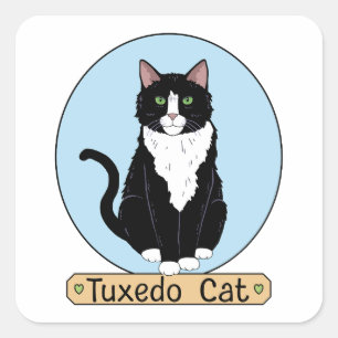 Sticker Carré Tuxedo
