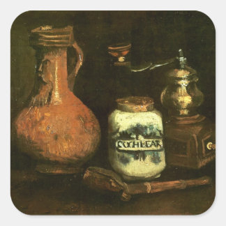Sticker Carré Tuyau de moulage à café Coque & Jug Van Gogh Art
