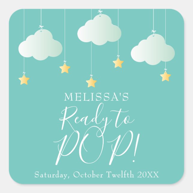 Sticker Carré Twinkle scintiller petite étoile Prêt à POP (Devant)