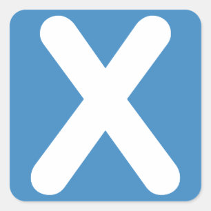 Sticker Carré Twitter emoji - Letter X