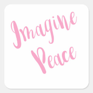 Sticker Carré Type rose Imagine-Paix